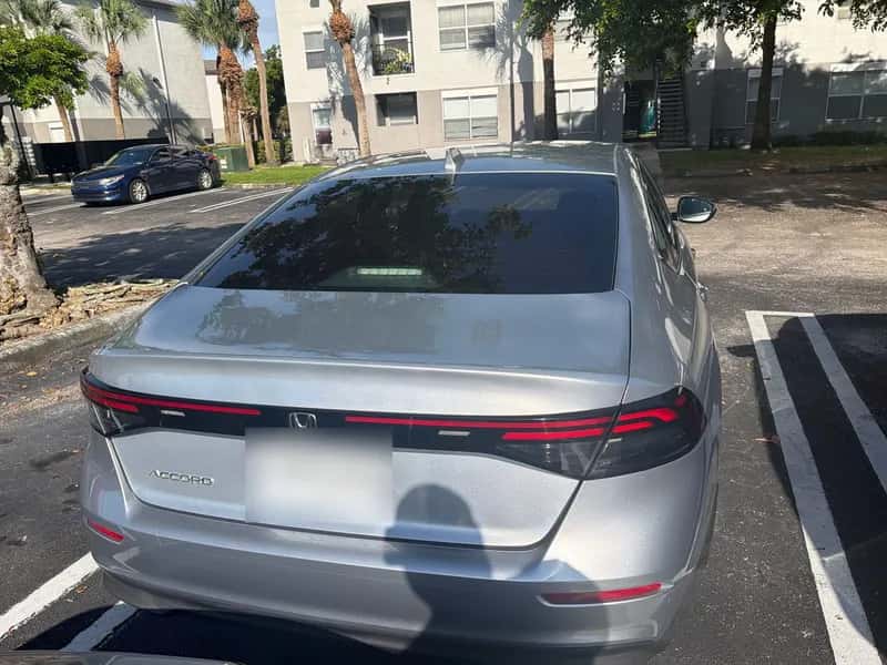 2024 Honda Accord at pickup, rear